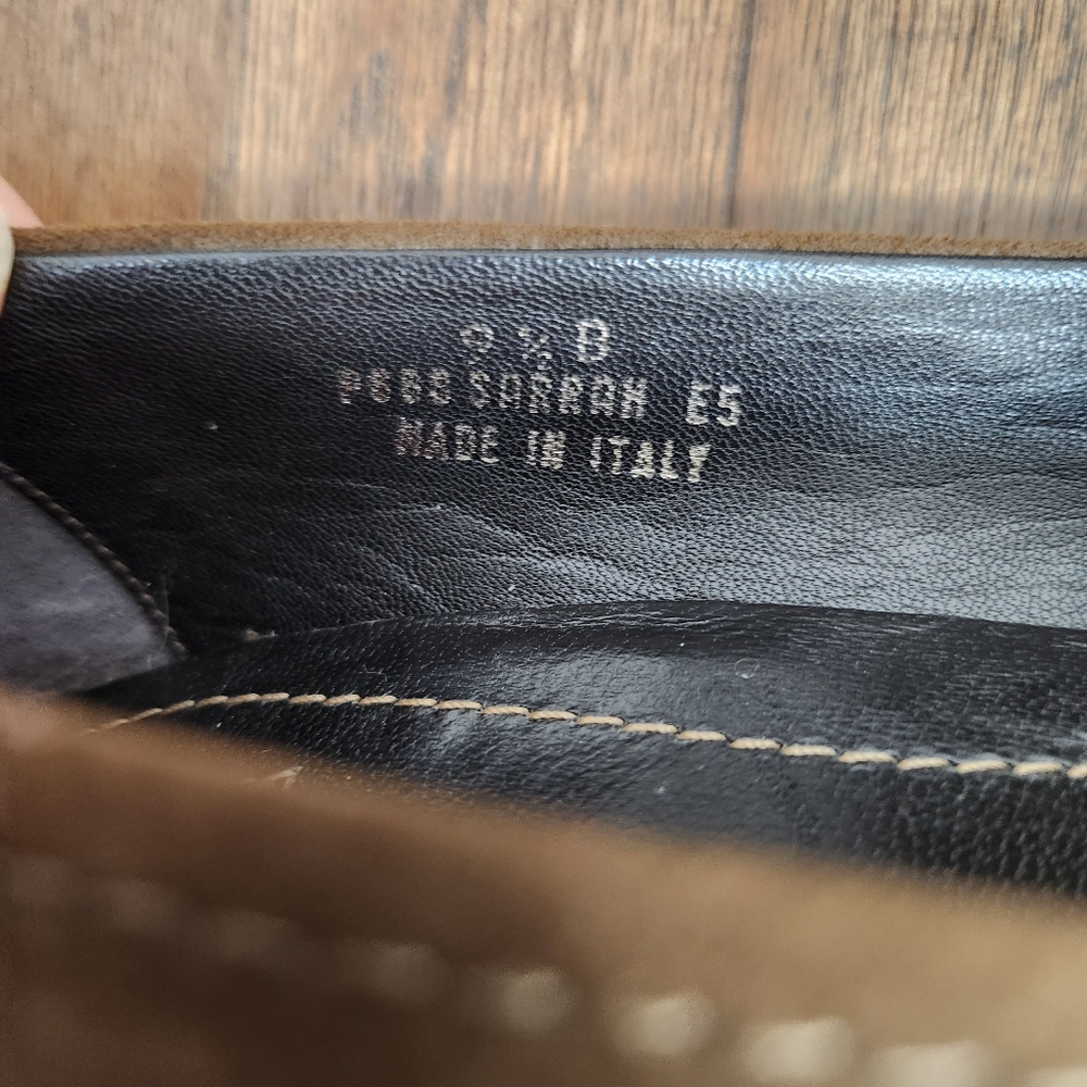 COACH "Sarrah" Pointed Toe Heeled Loafer - Picture 9 of 13